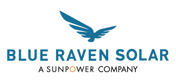 Blue Raven Solar, A SunPower Company logo